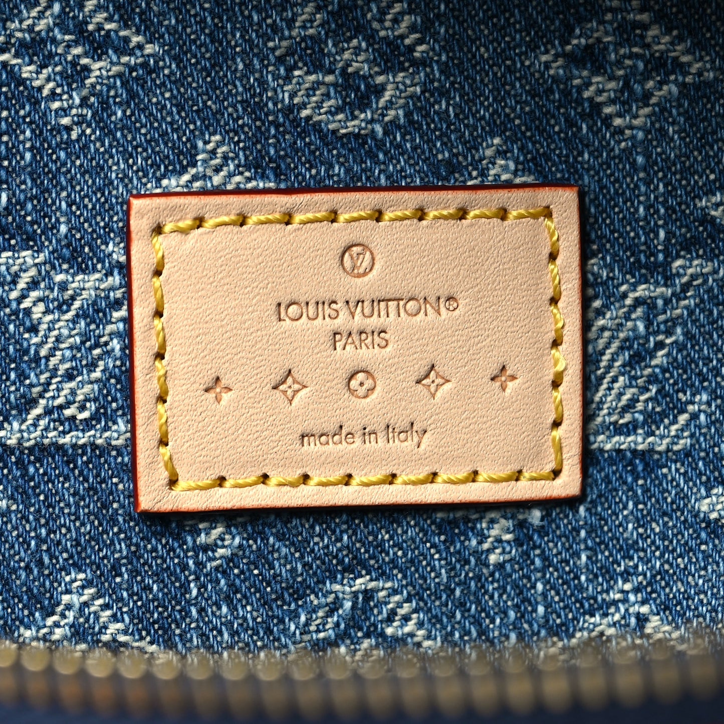 Monogram Denim High Rise Bumbag Blue