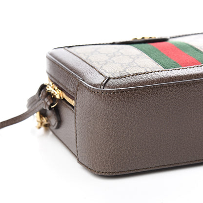 Gucci GG Supreme Monogram Mini Ophidia Top Handle Shoulder Bag Brown 7 of 9