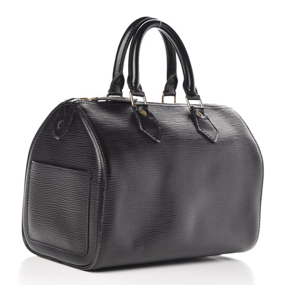 Louis Vuitton Epi Speedy 25 Black 3 of 12