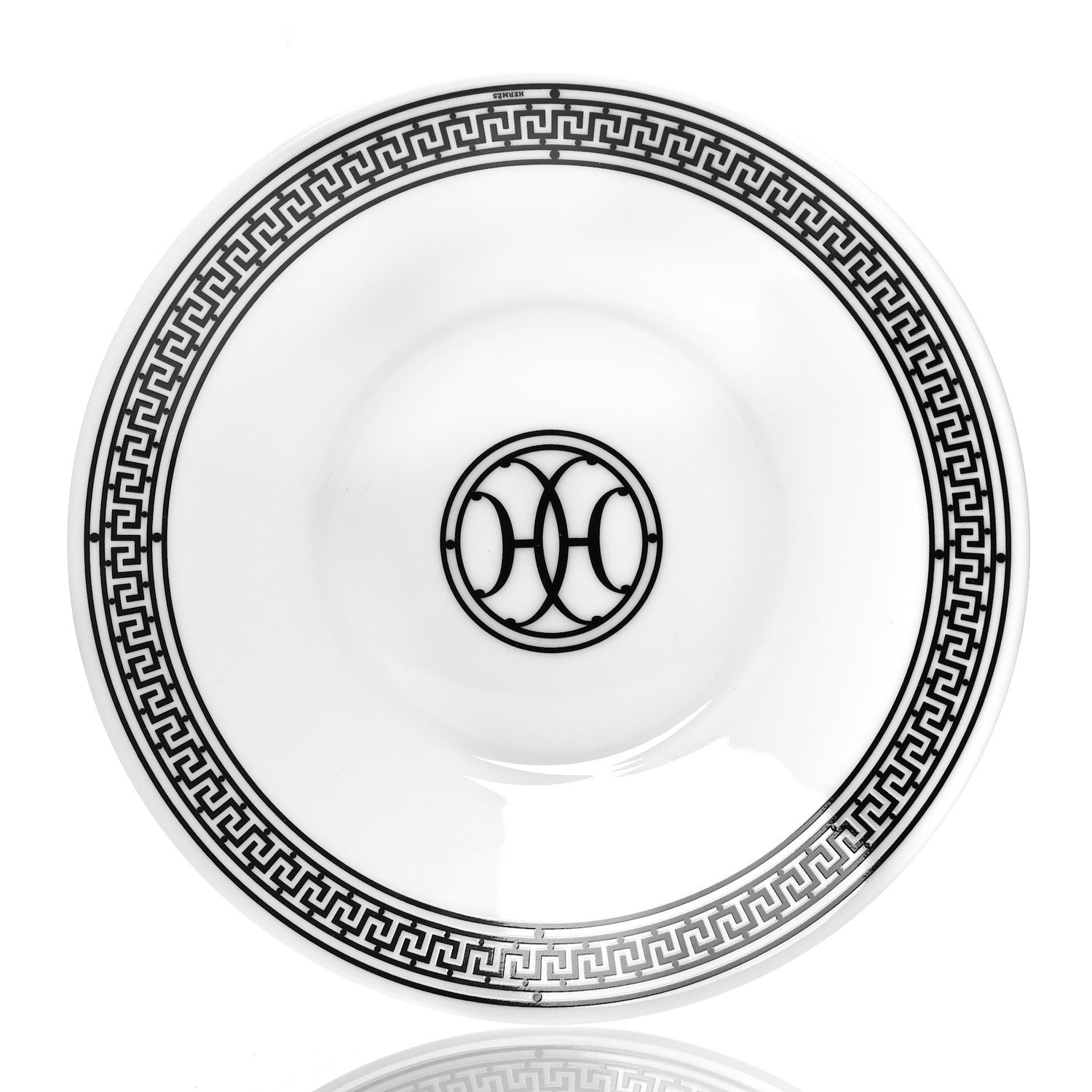 Hermes Porcelain H Deco Tea Cup And Saucer Set Of 2 7 of 9