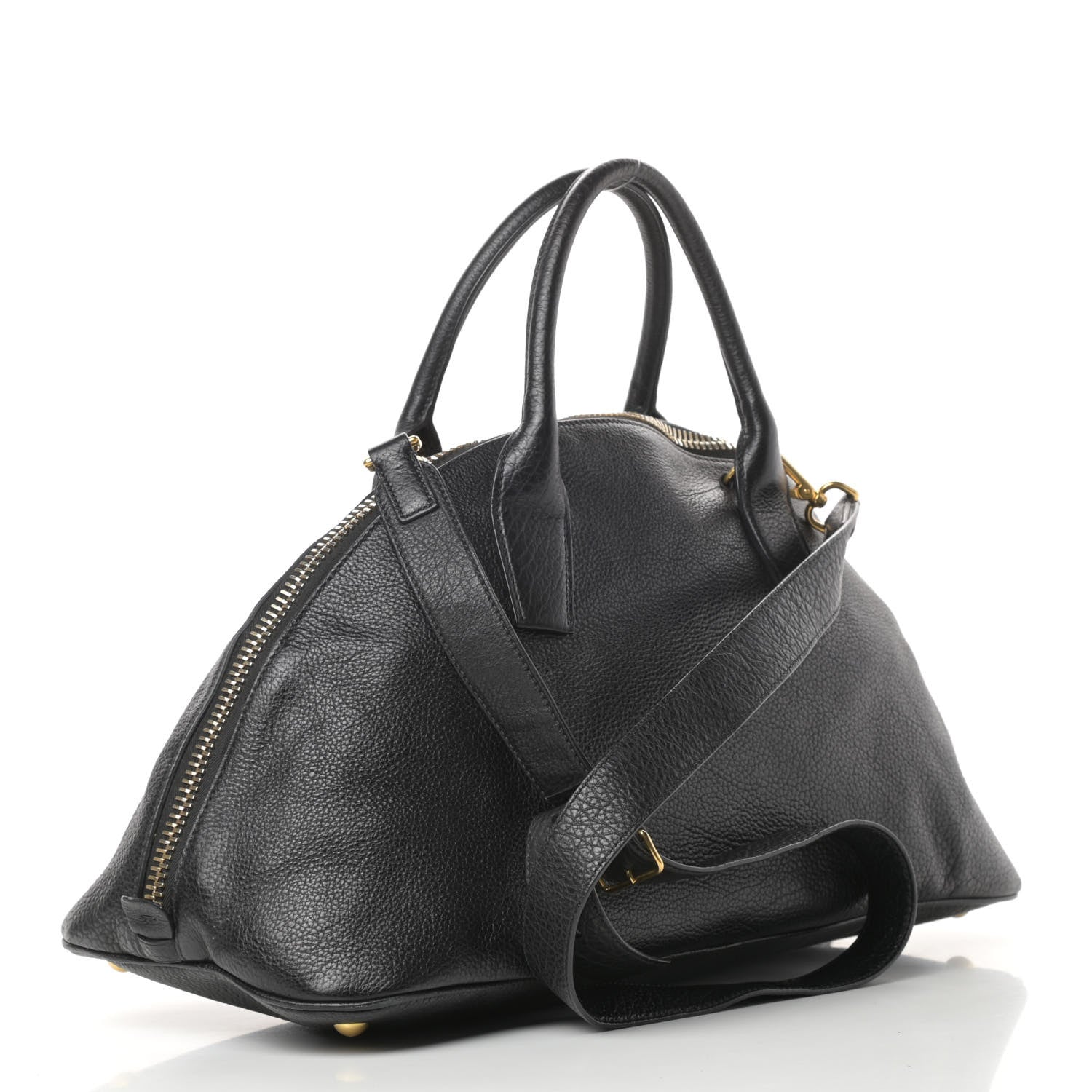 Miu Miu Goatskin Madras Bauletto Black 3 of 13