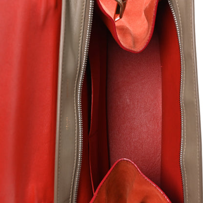 Celine Smooth Calfskin Suede Medium Tri-Color Trapeze Orange 5 of 12