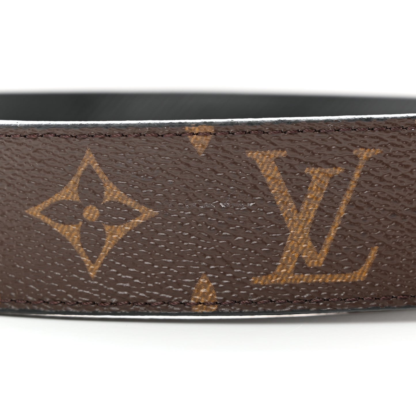 Monogram Epi 35mm LV Circle Reversible Belt 80 32 Black