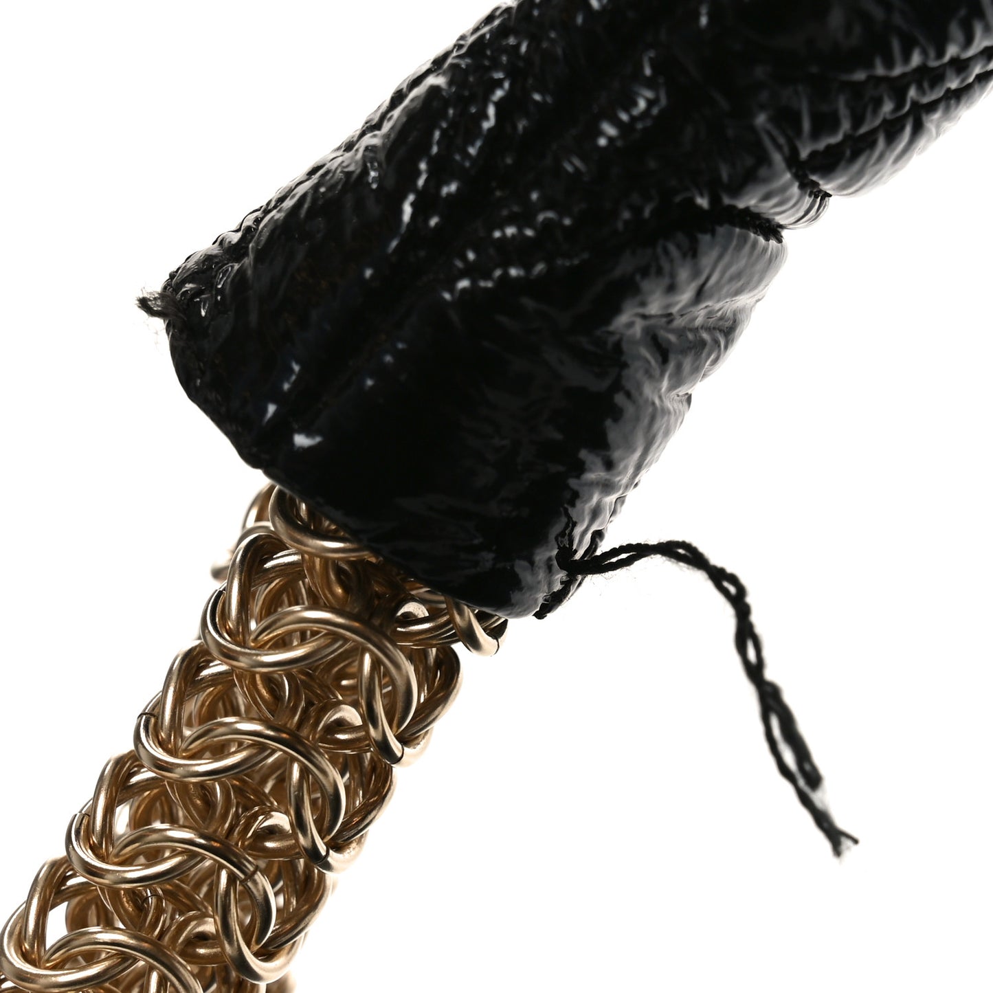 Vinyl Rodeo Accordion Flap Bag Black