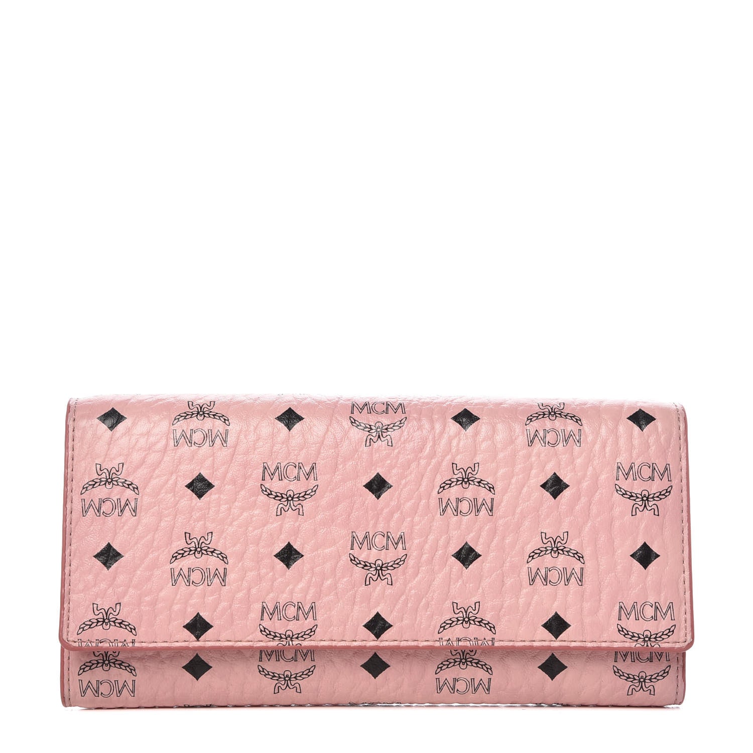 MCM Visetos Continental Flap Wallet Soft Pink 1 of 11