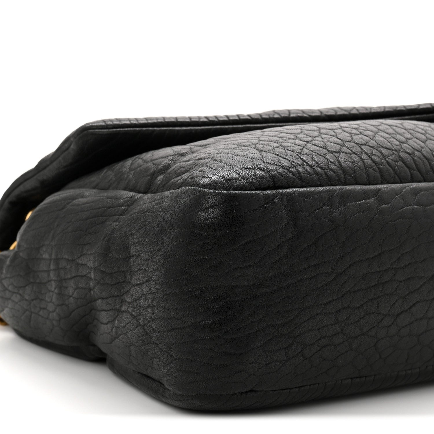 Saint Laurent Grained Lambskin Large Calypso Black 9 of 10
