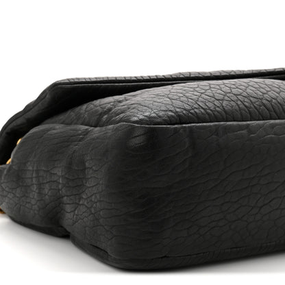 Saint Laurent Grained Lambskin Large Calypso Black 9 of 10
