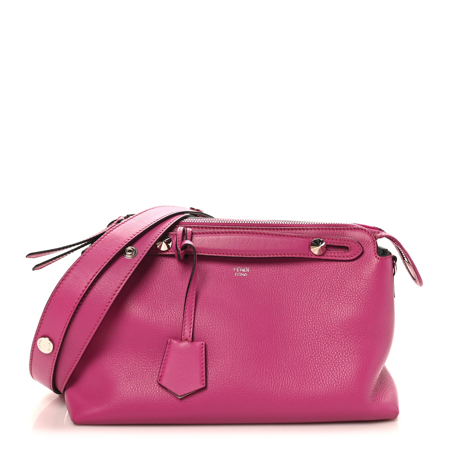 Fendi Vitello Dolce Medium By The Way Boston Bag Magenta 1 of 11