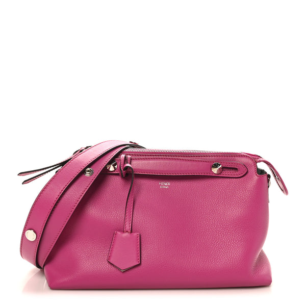 Fendi Vitello Dolce Medium By The Way Boston Bag Magenta 1870694