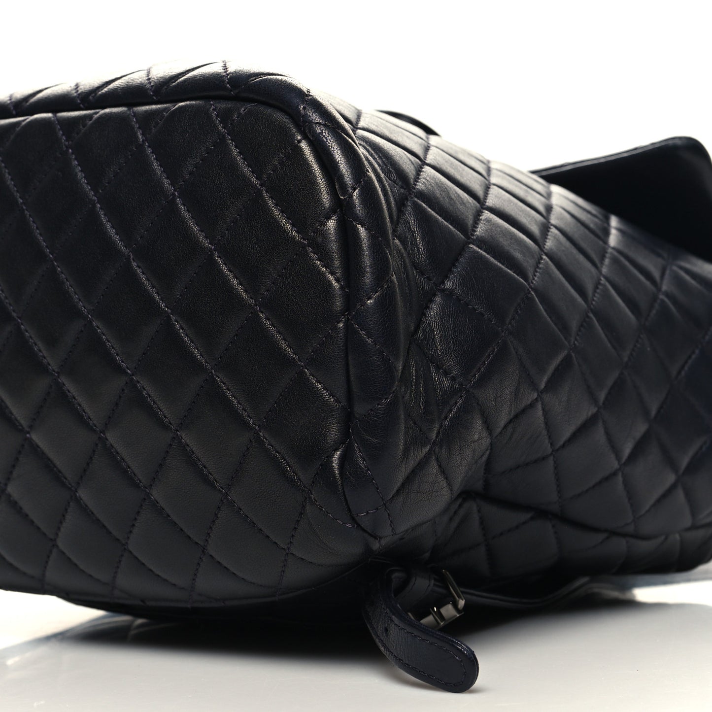 Lambskin Quilted Large Urban Spirit Backpack Navy