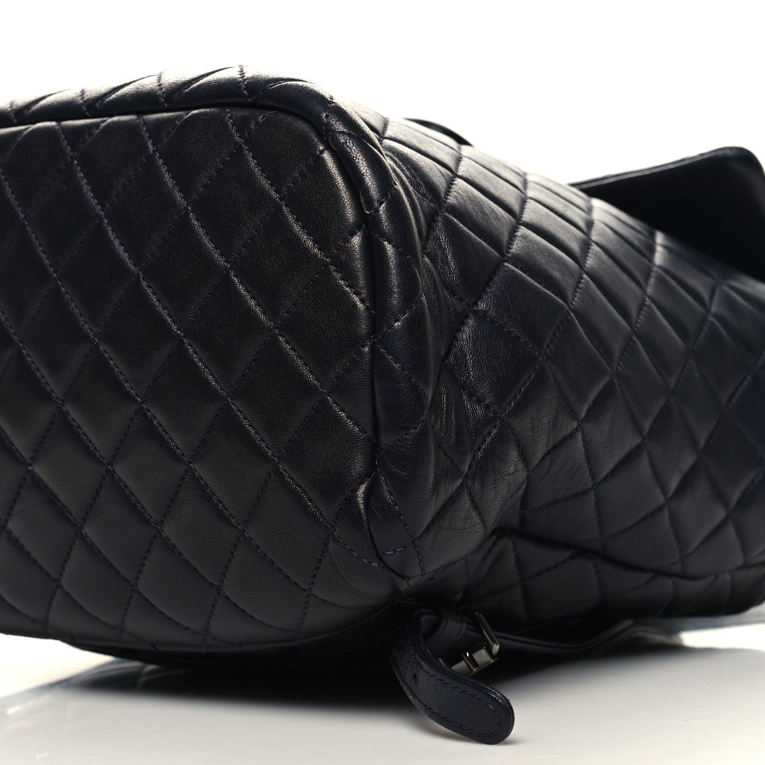 Chanel Lambskin Quilted Large Urban Spirit Backpack Navy 10 of 12