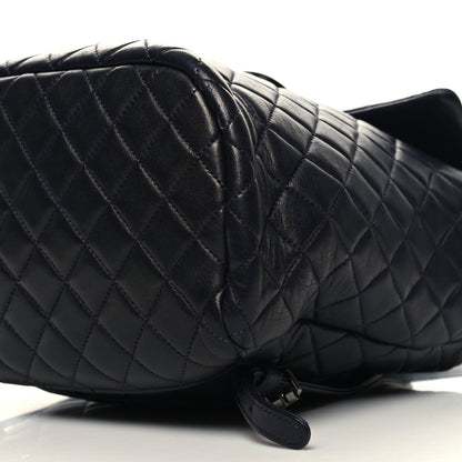 Chanel Lambskin Quilted Large Urban Spirit Backpack Navy 10 of 12