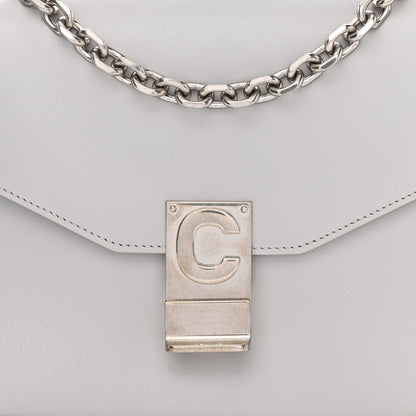 Celine Shiny Calfskin Medium C Bag Pale Grey 8 of 12