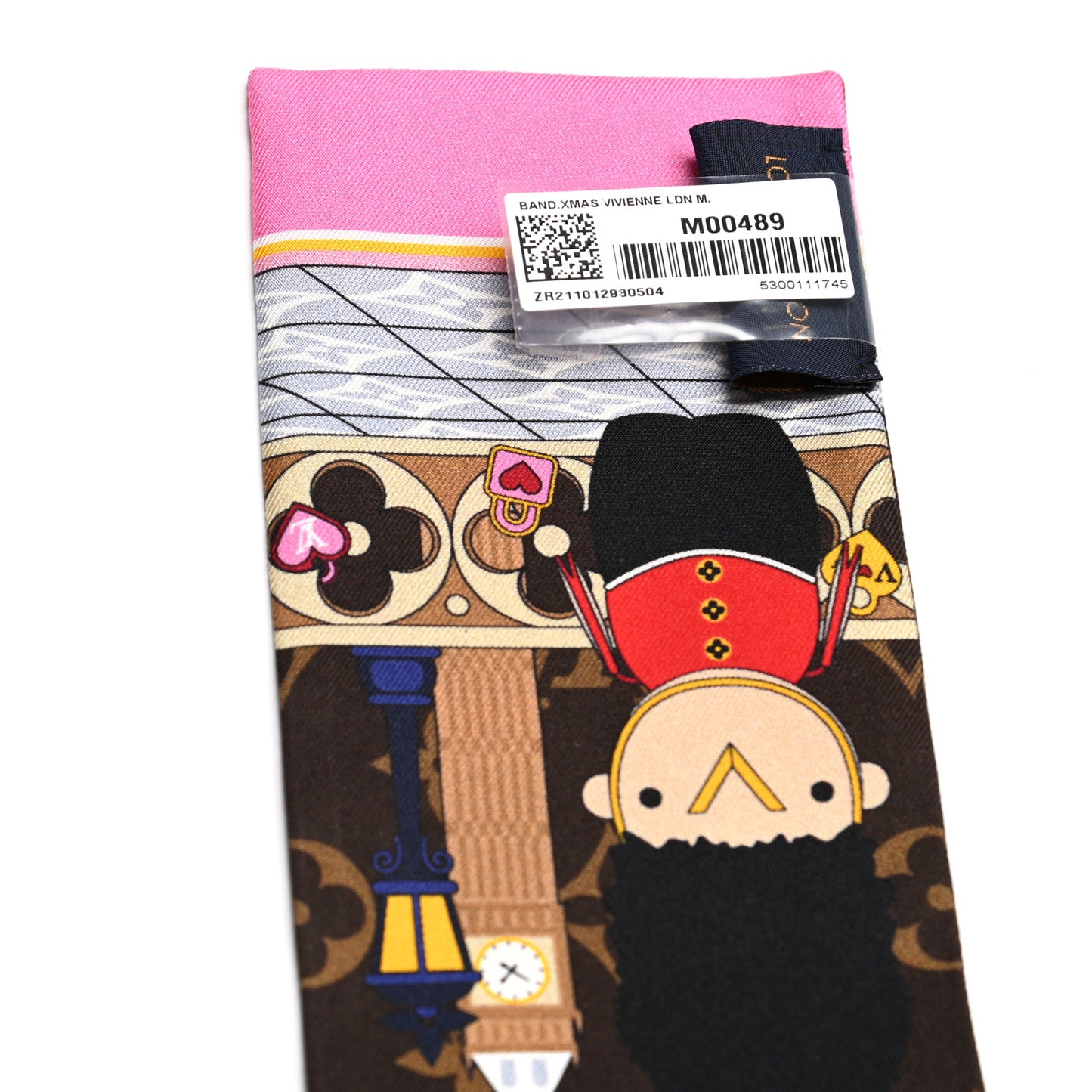 Silk Monogram 2021 London Christmas Animation Bandeau Marron