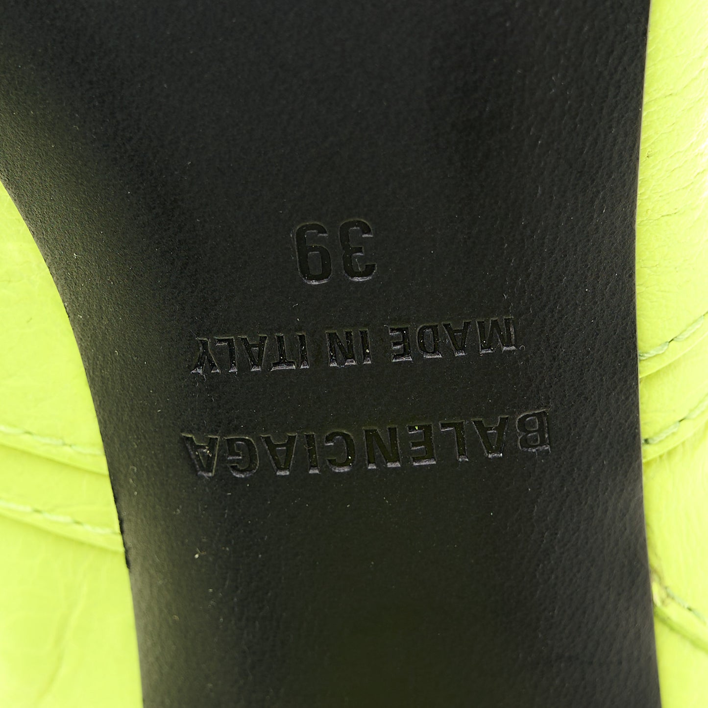 Agneau Arena Cagole 90mm Boots 39 Fluo Yellow