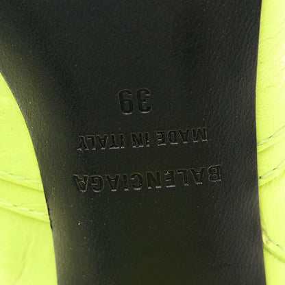Balenciaga Agneau Arena Cagole 90mm Boots 39 Fluo Yellow 6 of 9