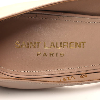 Saint Laurent Patent Calfskin Zoe 85 Pumps 38 Nude 8 of 8