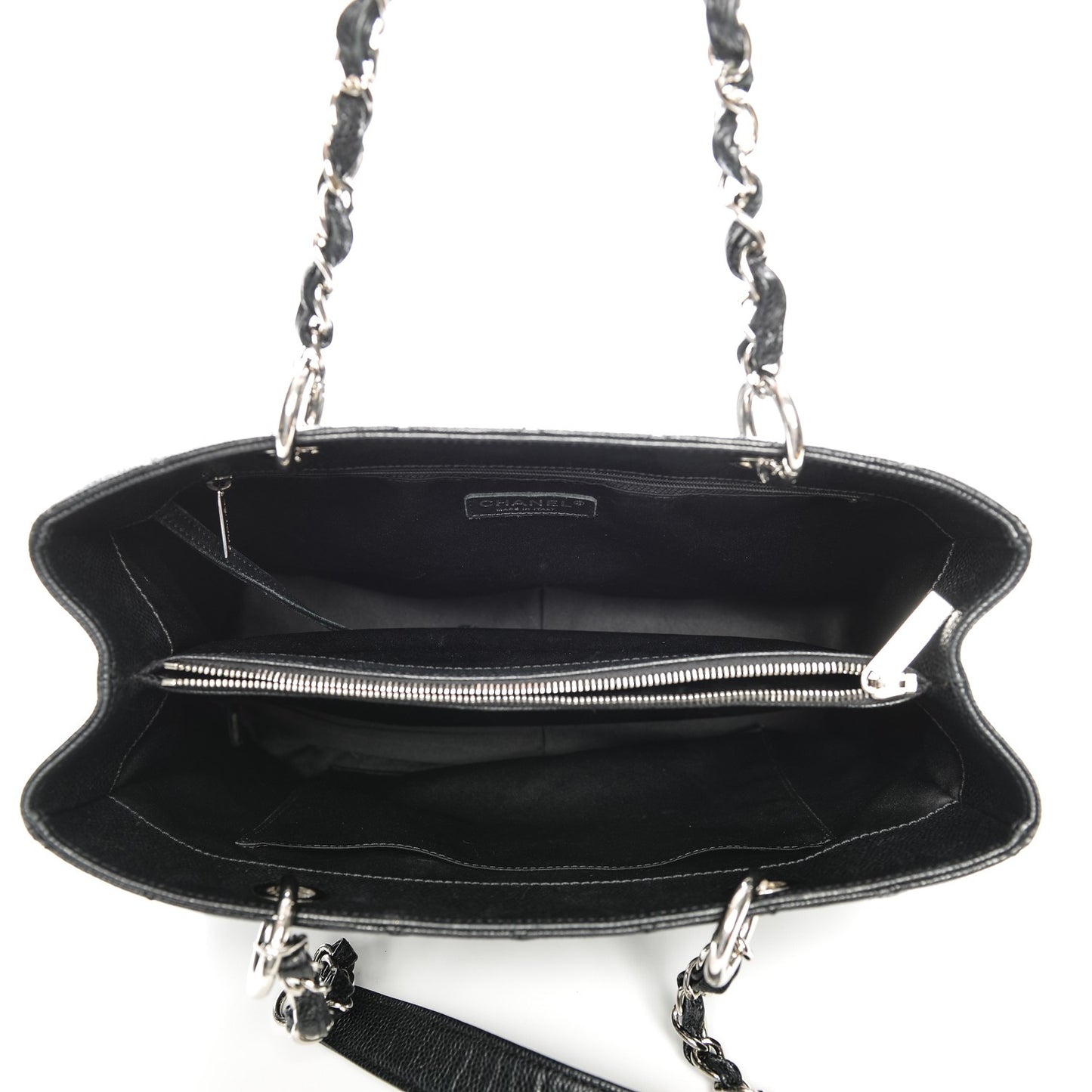 Caviar Quilted Grand Shopping Tote GST Black