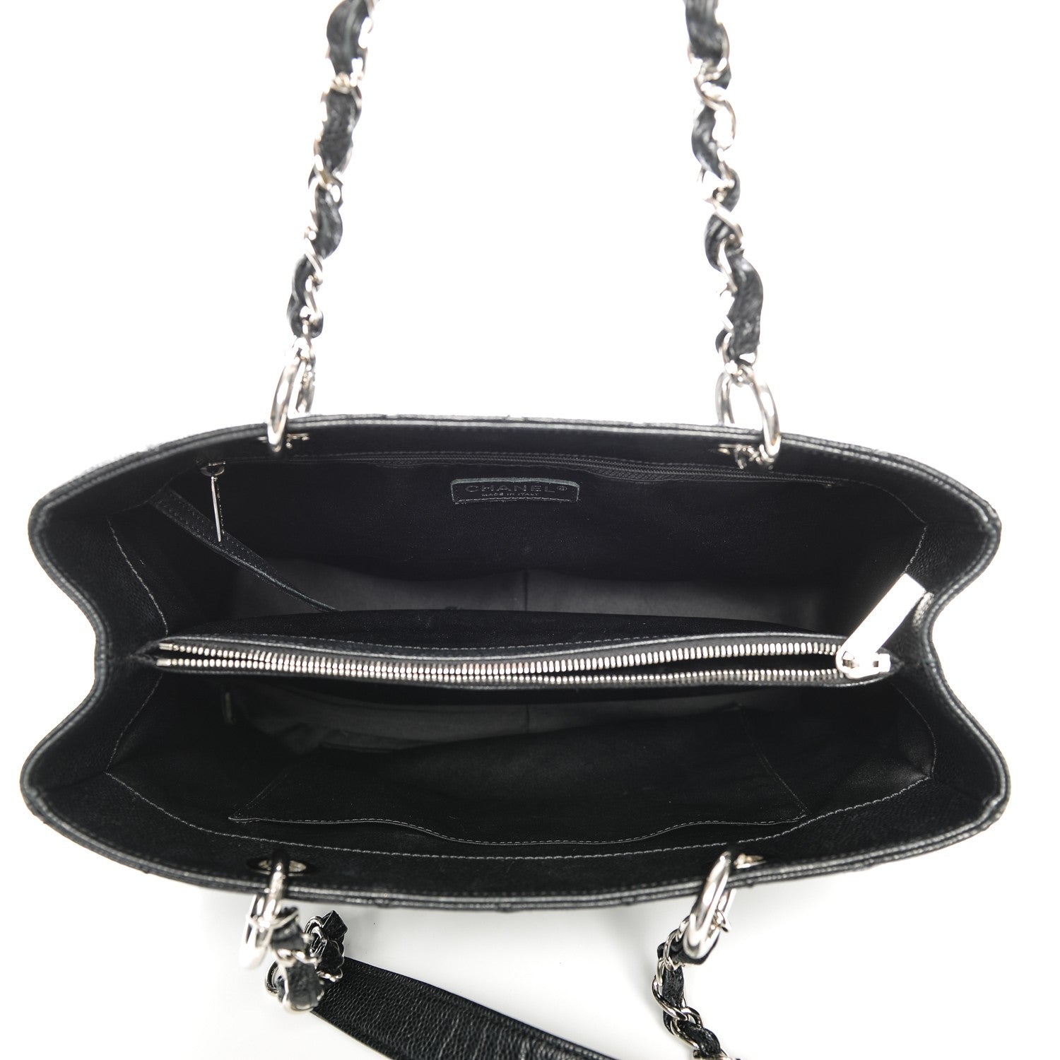 Chanel Caviar Quilted Grand Shopping Tote GST Black 5 of 12