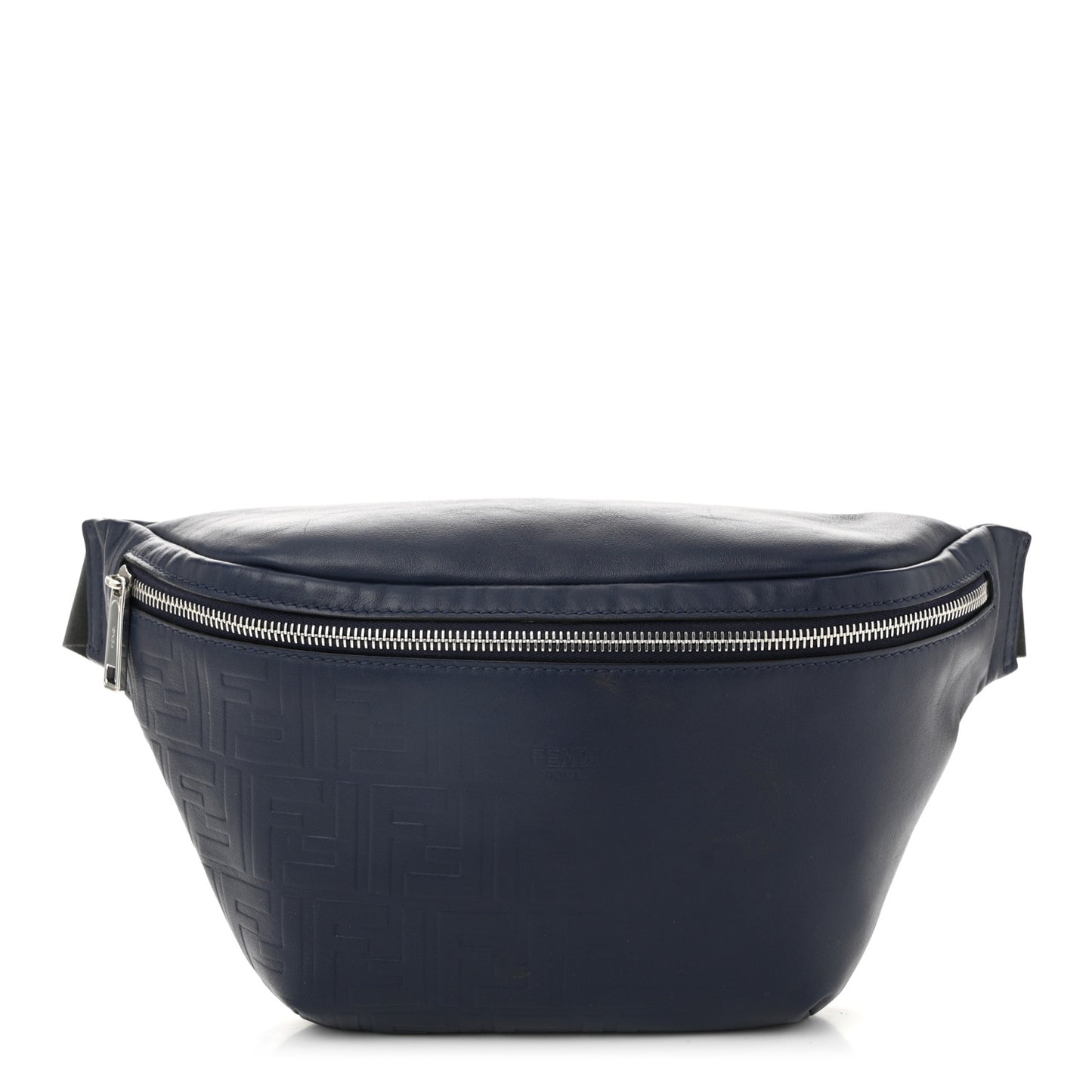 Vitello Grace FF Gradient Embossed Belt Bag Blueberry