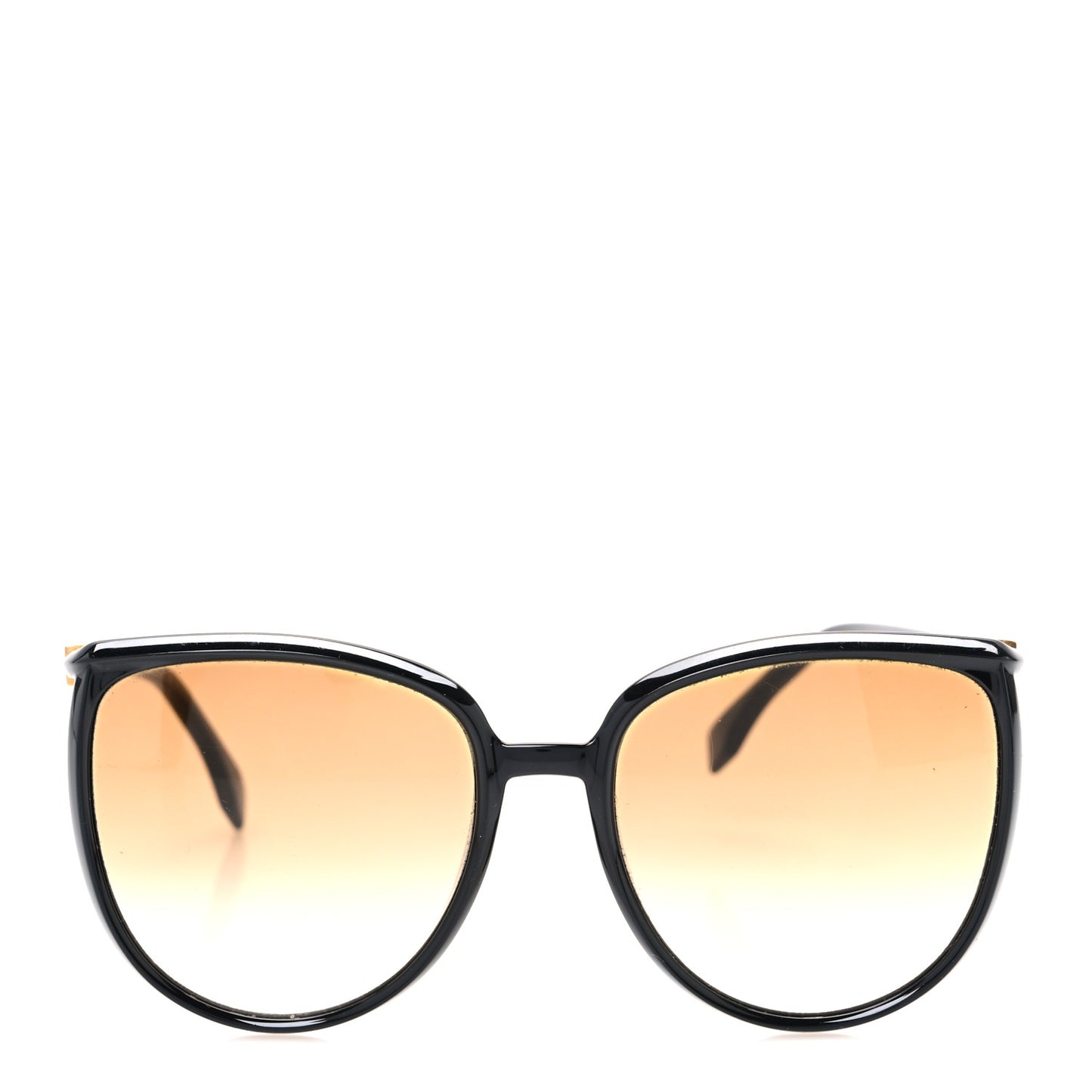 Accetate Cat Eye Sunglasses FF 0432/G/S Black Gold