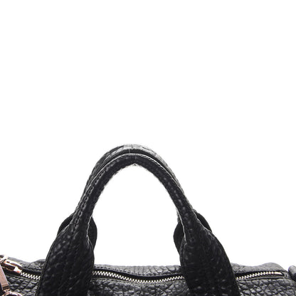 Alexander Wang Pebbled Lambskin Rocco Black Rose Gold Hardware 10 of 12