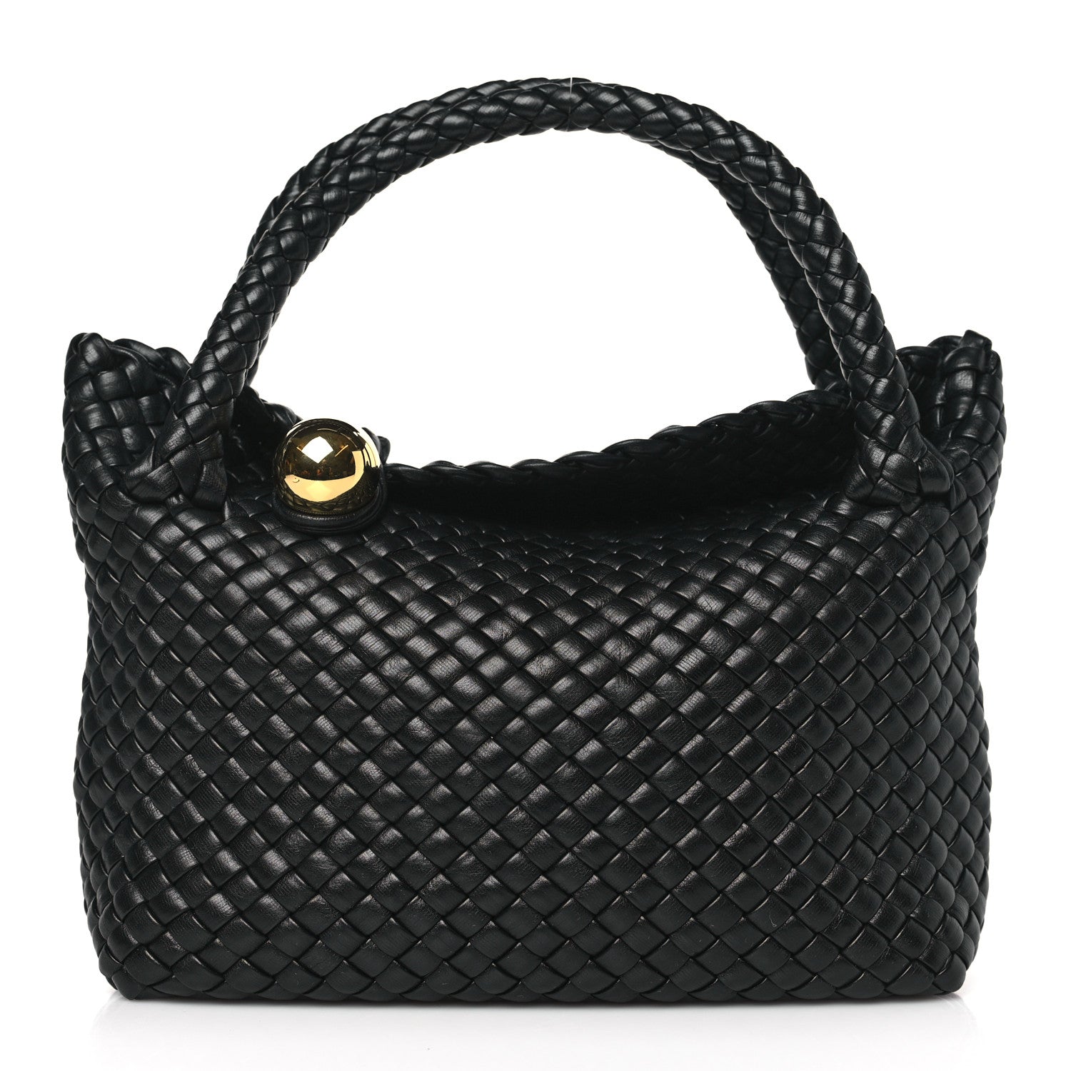 Bottega Veneta Calfskin Intreccio Mini Tosca Black 1 of 8