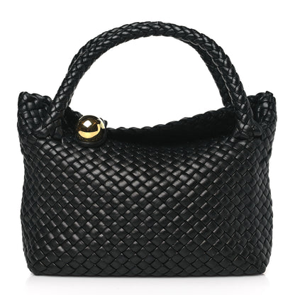 Bottega Veneta Calfskin Intreccio Mini Tosca Black 1 of 8