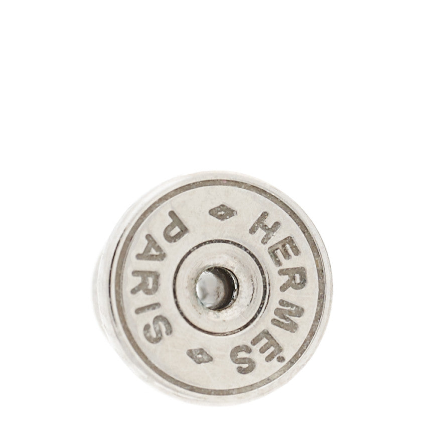 Palladium Lacquered Pop H Earrings White