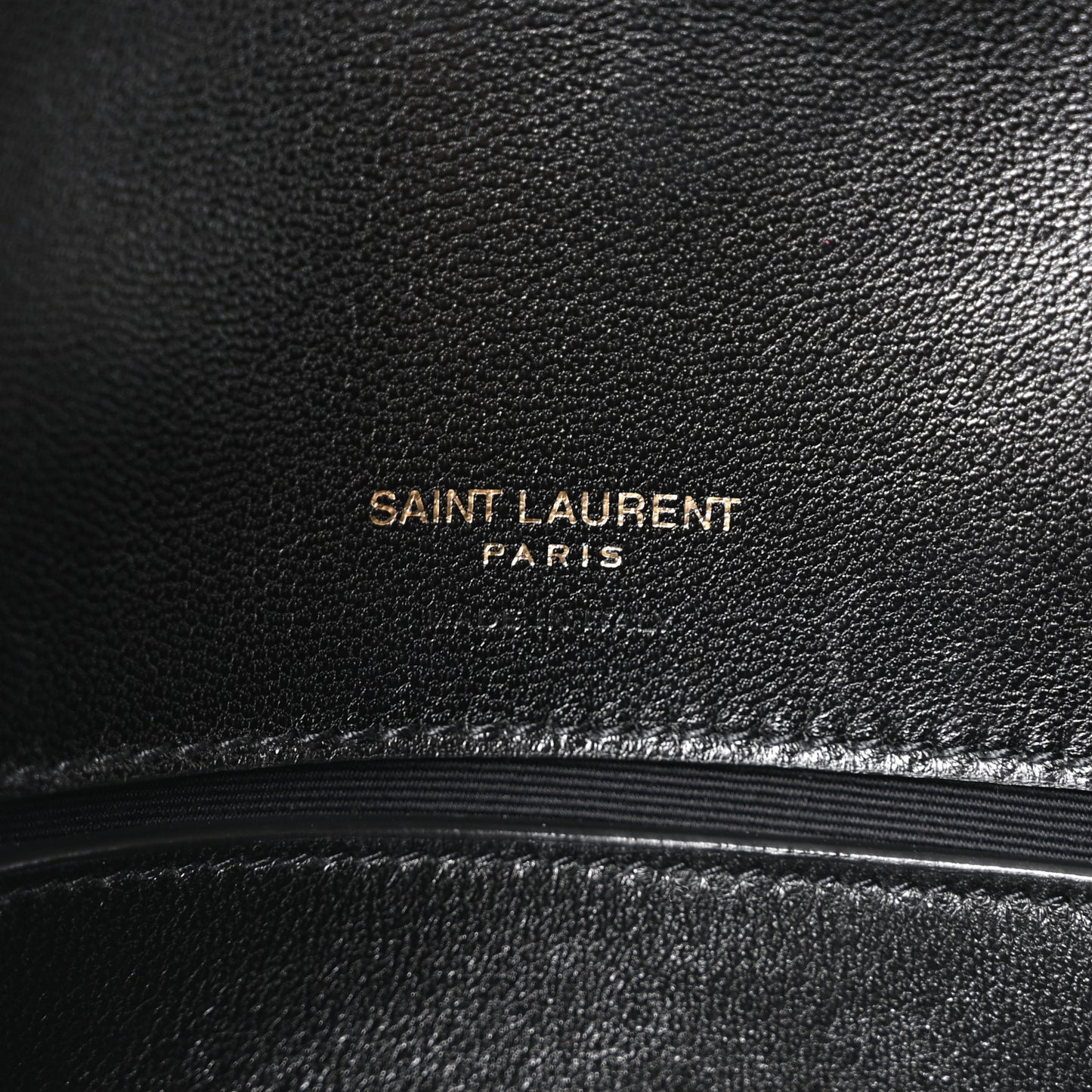 Lambskin Chevron Quilted Small Loulou Black