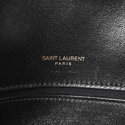 Saint Laurent Lambskin Chevron Quilted Small Loulou Black 7 of 11