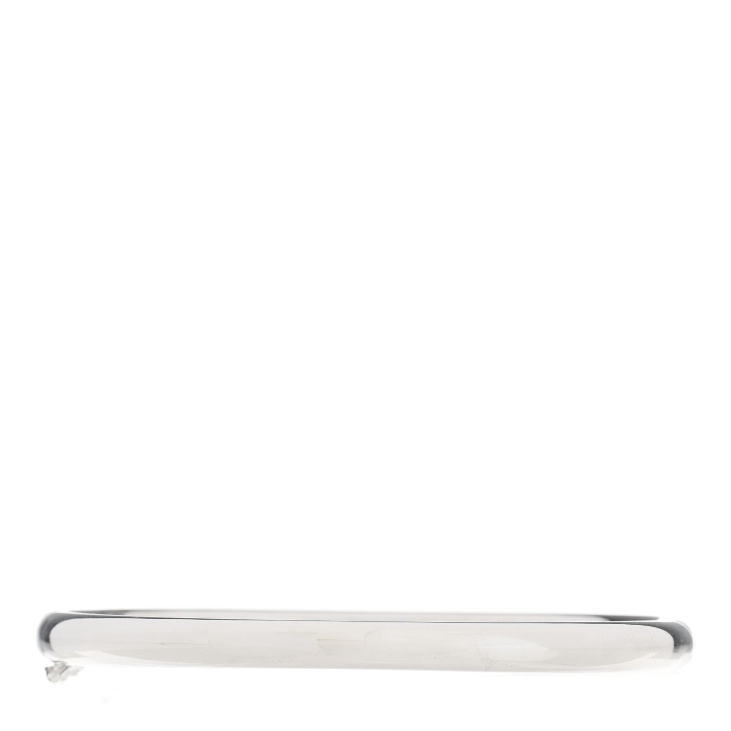 Tiffany 18K White Gold Diamond 4.5mm Etoile Bangle Bracelet 2 of 4