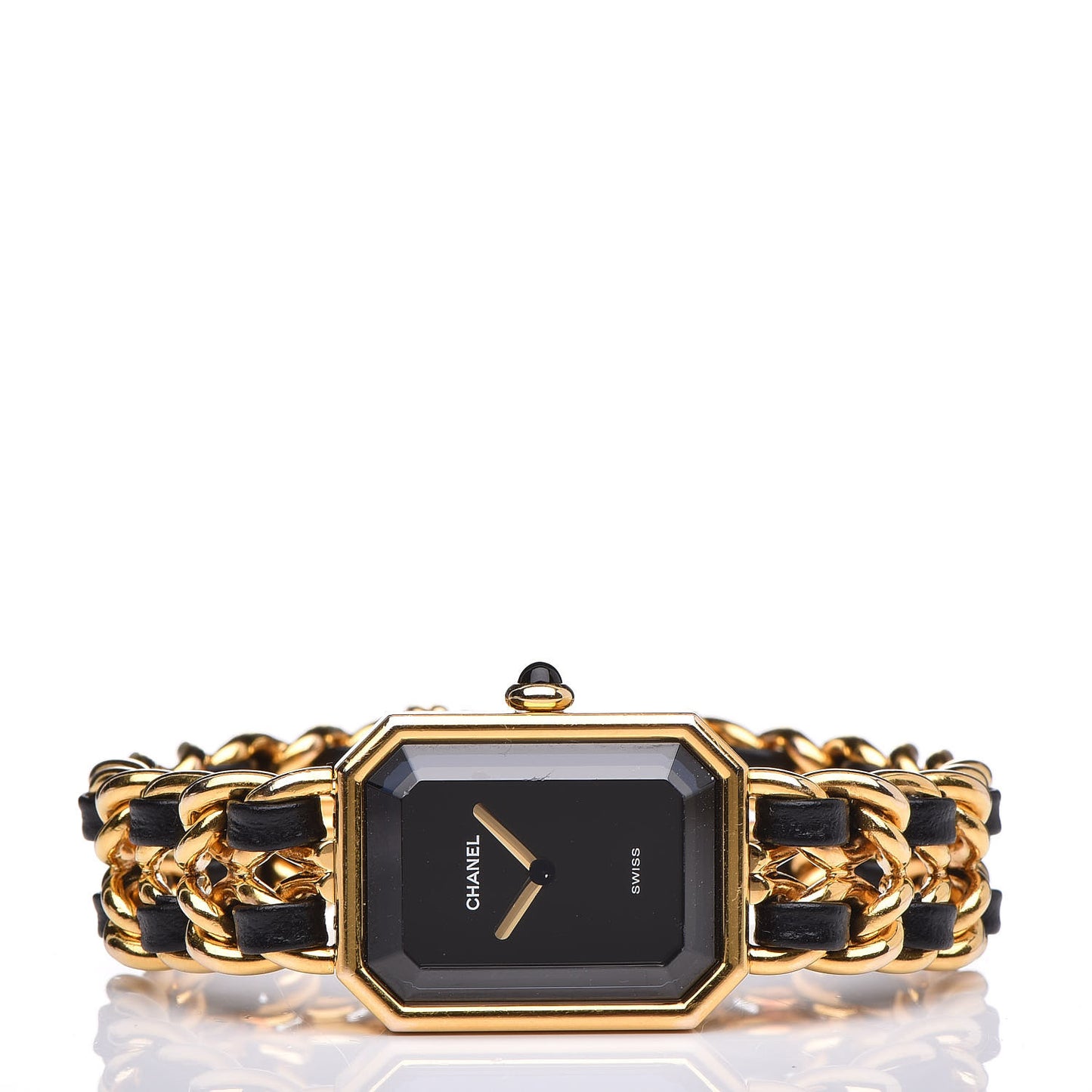 Stainless Steel Lambskin 20mm Chain Premiere Quartz Watch Gold M