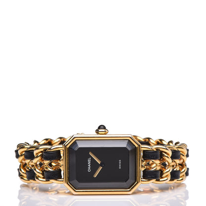 Chanel Stainless Steel Lambskin 20mm Chain Premiere Quartz Watch Gold M 3 of 6