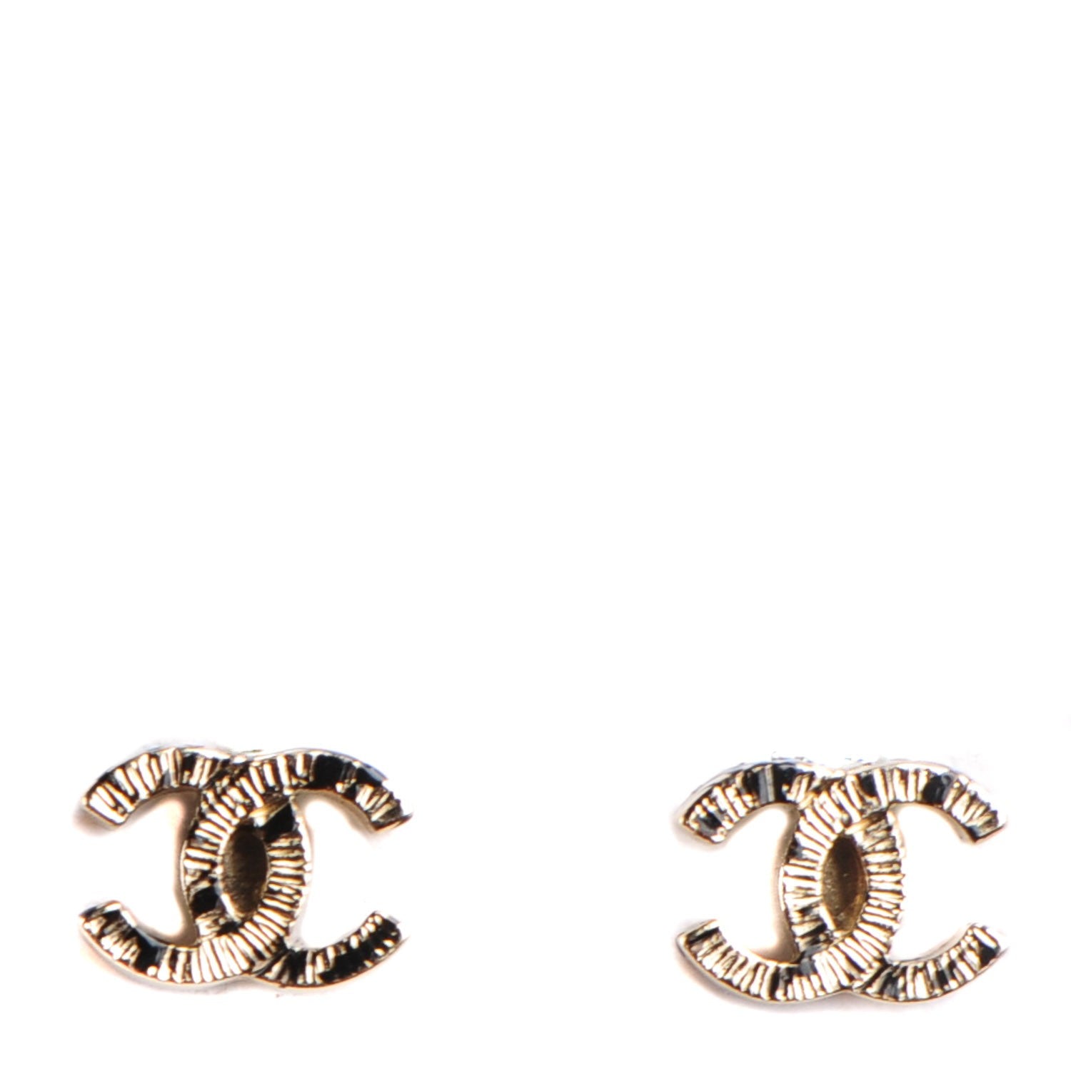 Chanel Graffiti CC Earrings Gold 1 of 5