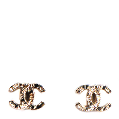 Chanel Graffiti CC Earrings Gold 1 of 5