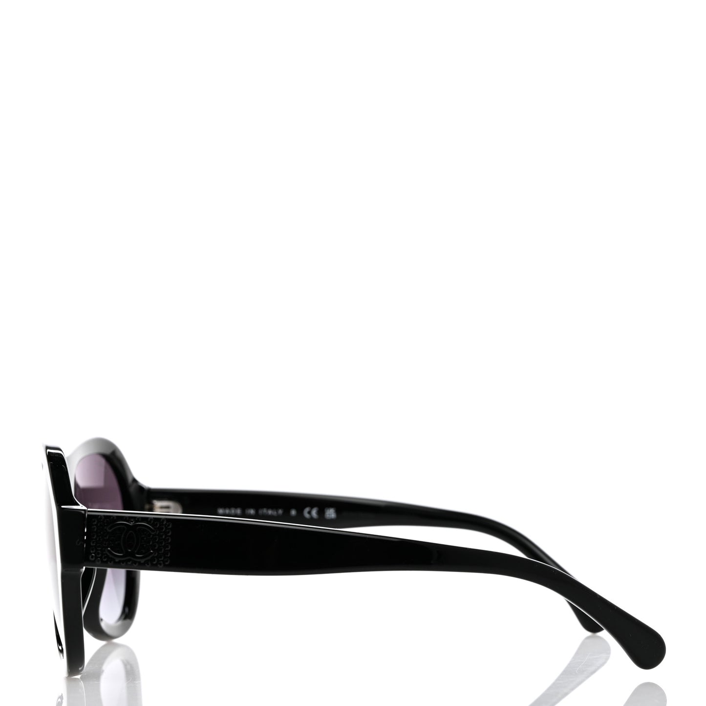 Acetate Strass Pilot Sunglasses 5467-B-A Black