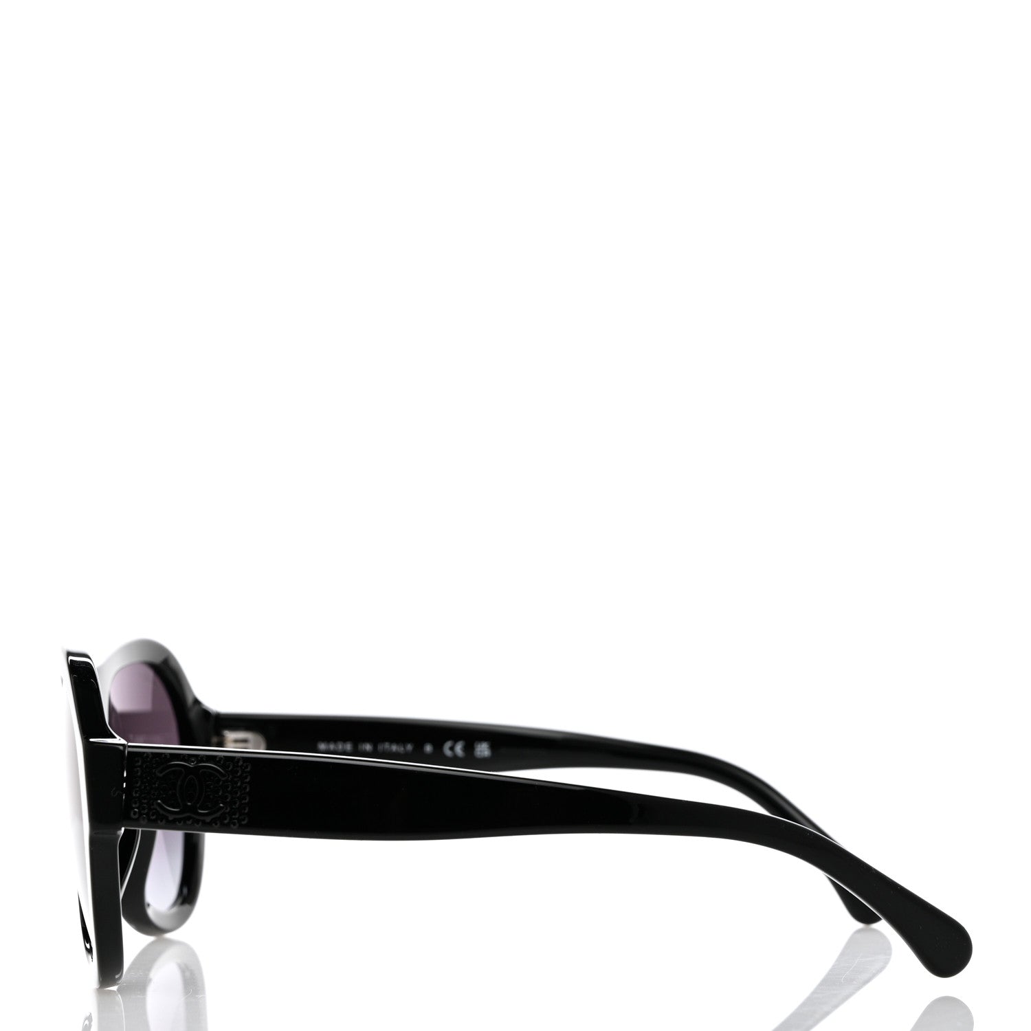 Chanel Acetate Strass Pilot Sunglasses 5467-B-A Black 3 of 9