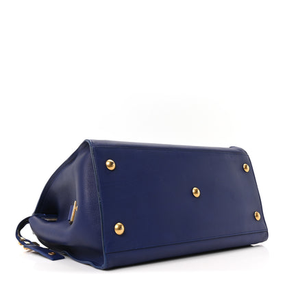 Saint Laurent Calfskin Medium Classic Y Cabas Navy 4 of 9