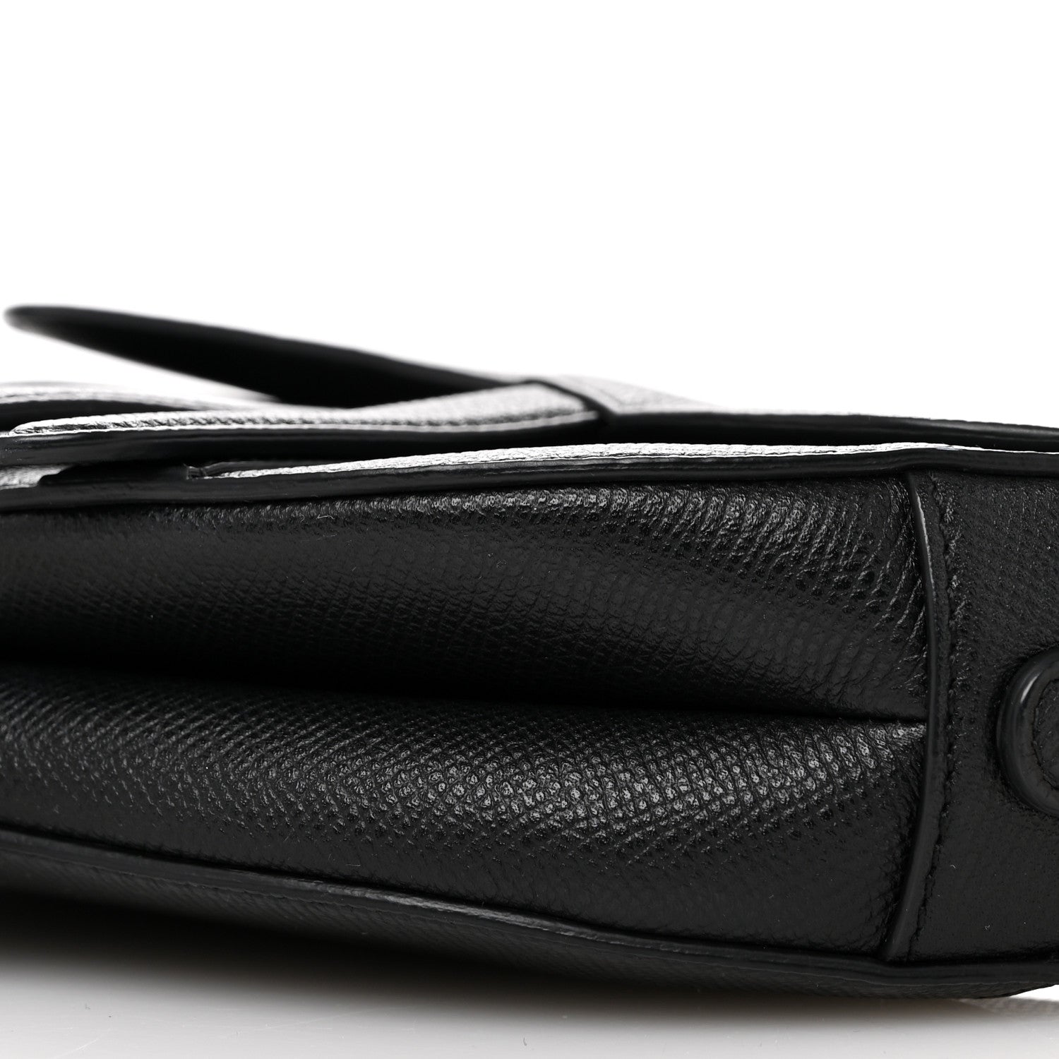 Christian Dior Grained Calfskin Mini Saddle Bag Black 10 of 10