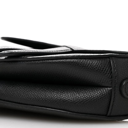 Christian Dior Grained Calfskin Mini Saddle Bag Black 10 of 10