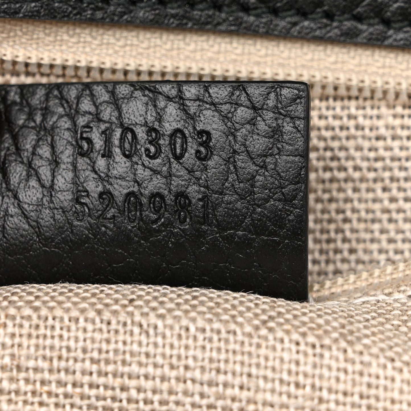 Dollar Calfskin Interlocking G Shoulder Bag Black