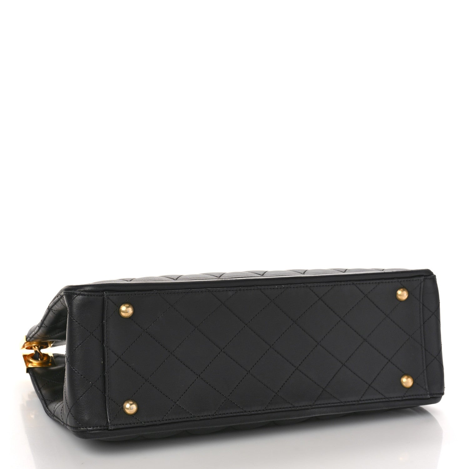 Chanel Lambskin Quilted Elegant CC Shopping Tote Black 4 of 9