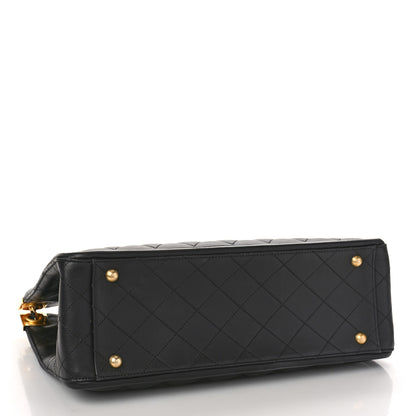 Chanel Lambskin Quilted Elegant CC Shopping Tote Black 4 of 9