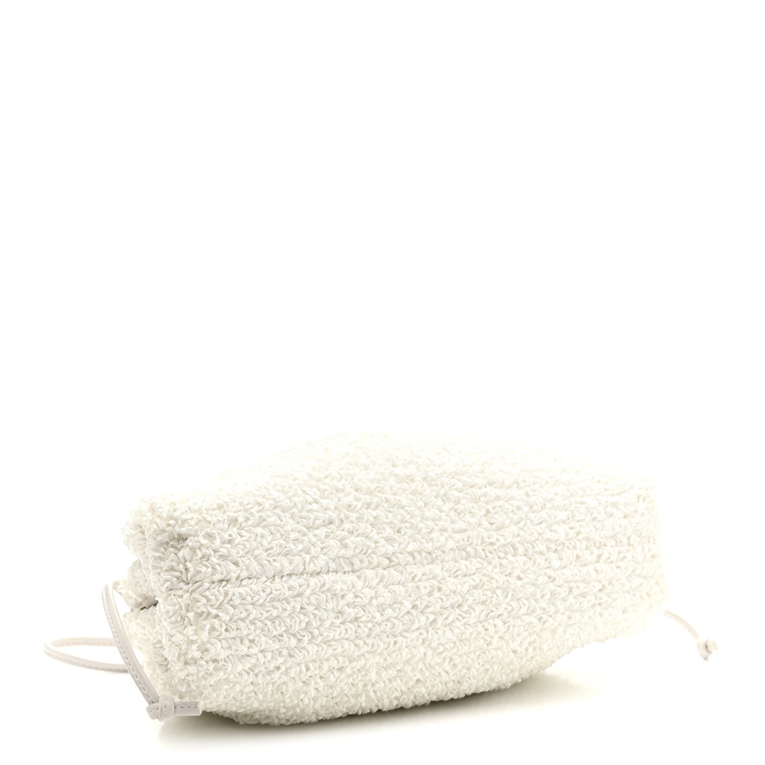 Bottega Veneta Boucle Curly Raffia The Mini Pouch White Chalk 6 of 25