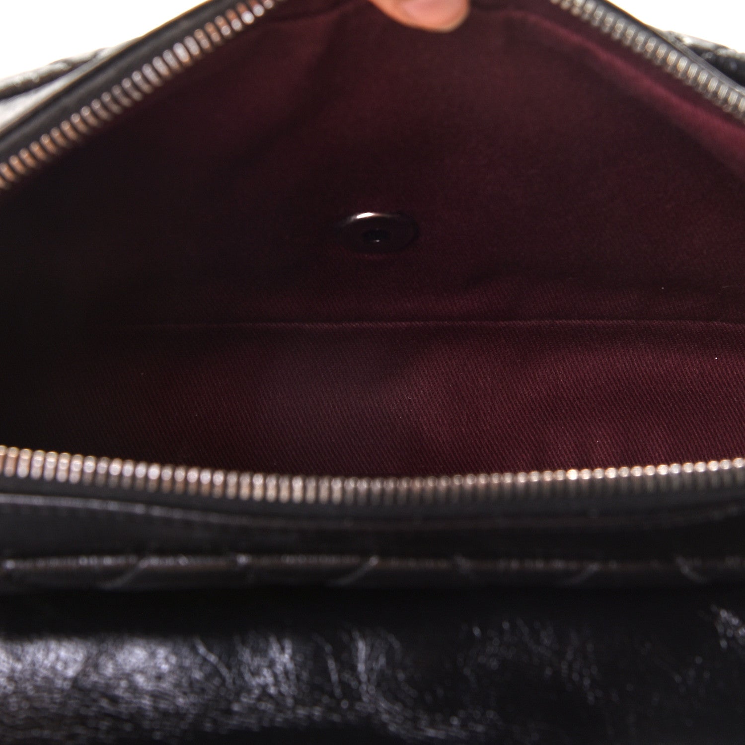 Chanel Glazed Calfskin Quilted Medium Duo Color Flap Black 7 of 9
