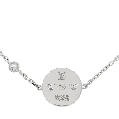 Louis Vuitton 18K White Gold Diamond Pink Opal Color Blossom BB Sun Bracelet 3 of 3
