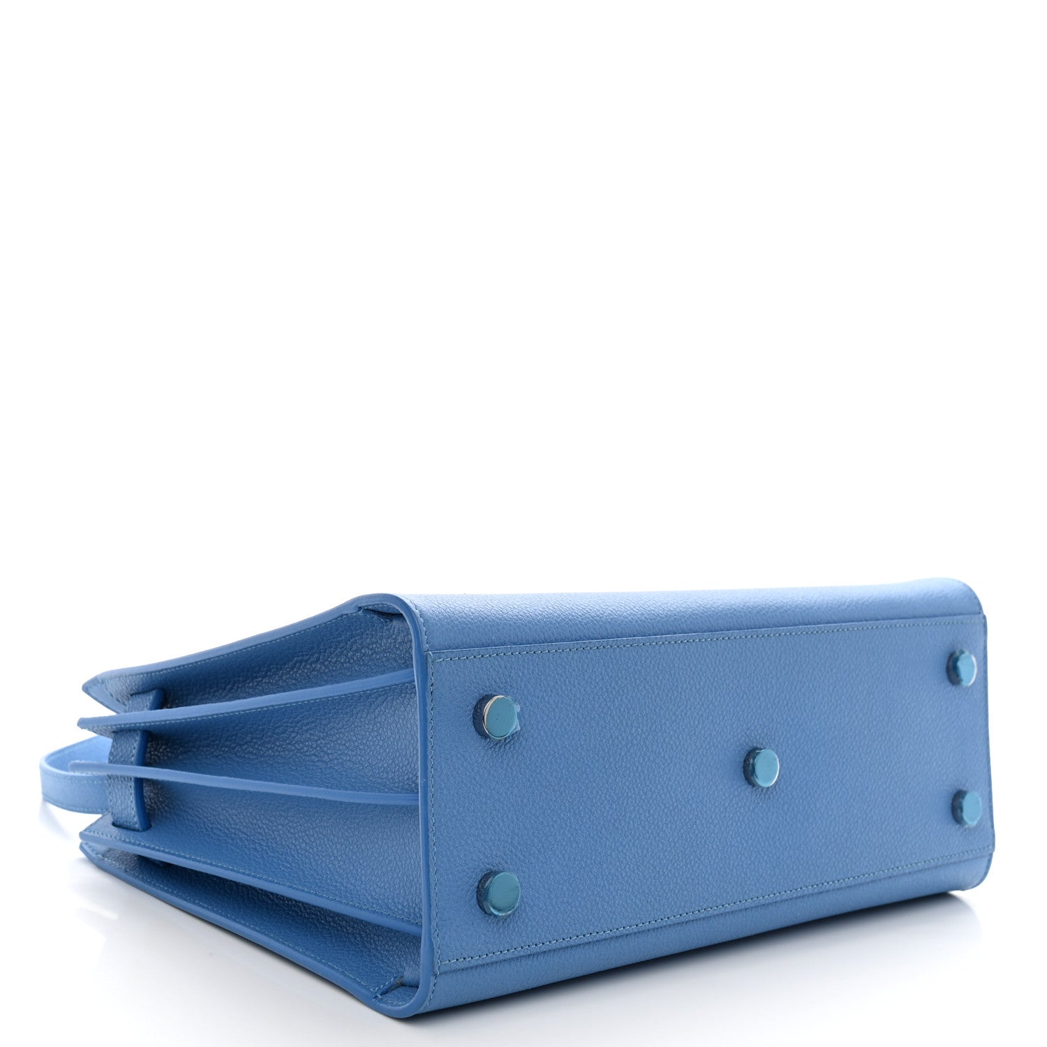 Saint Laurent Grained Calfskin Baby Sac De Jour Blue Clair 4 of 16