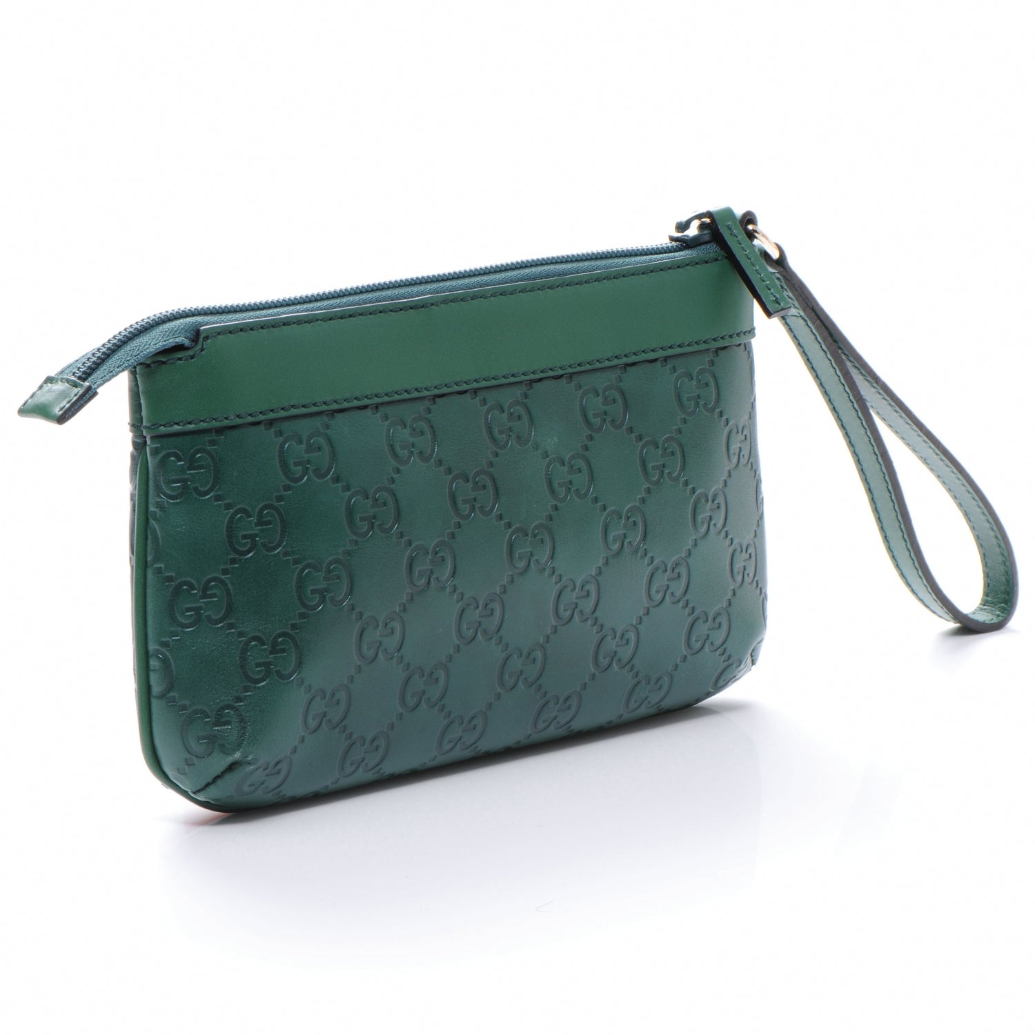 Gucci Guccissima Wristlet Green 3 of 7