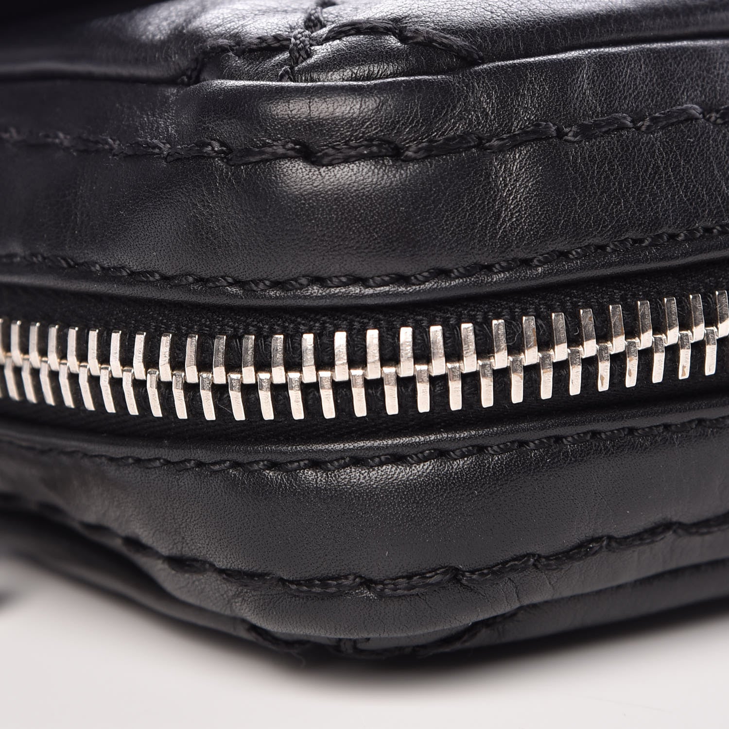 Chanel Calfskin Stitched Expandable Flap Black 10 of 12